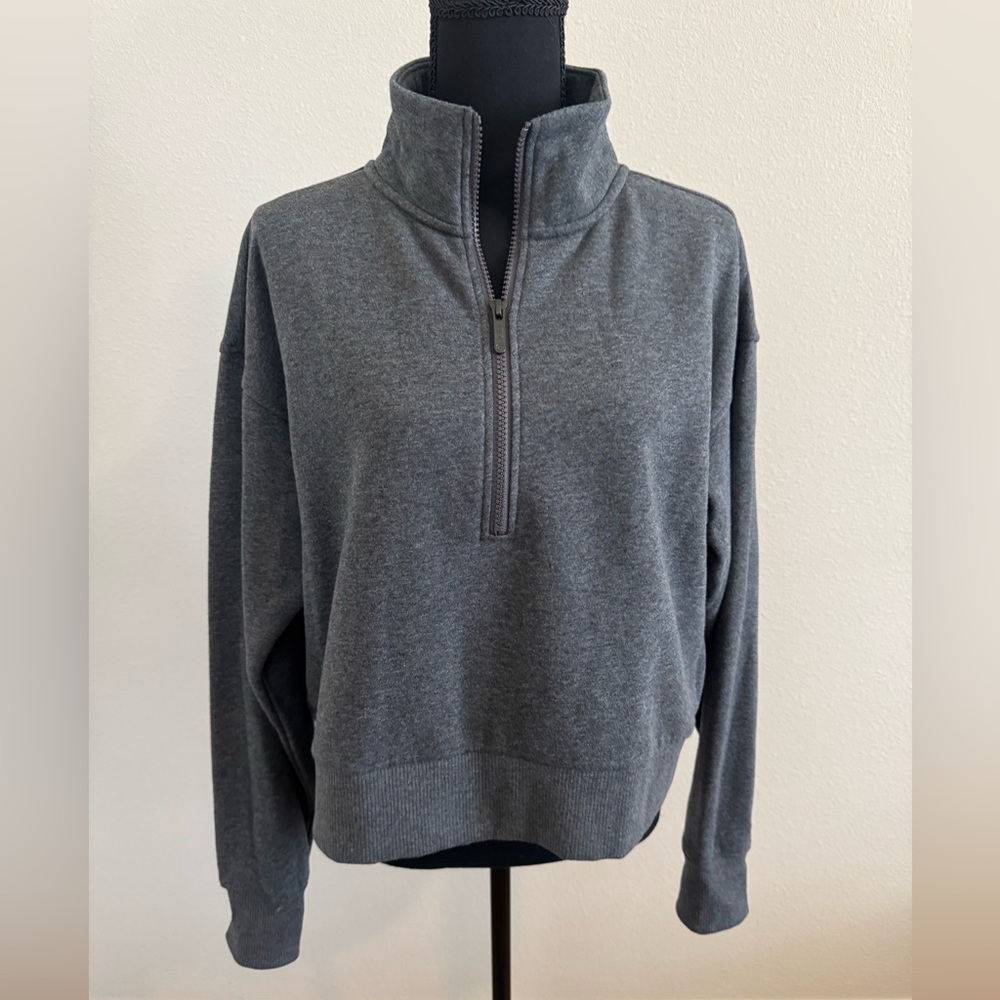 Zella cropped 1/4 zip sweatshirt